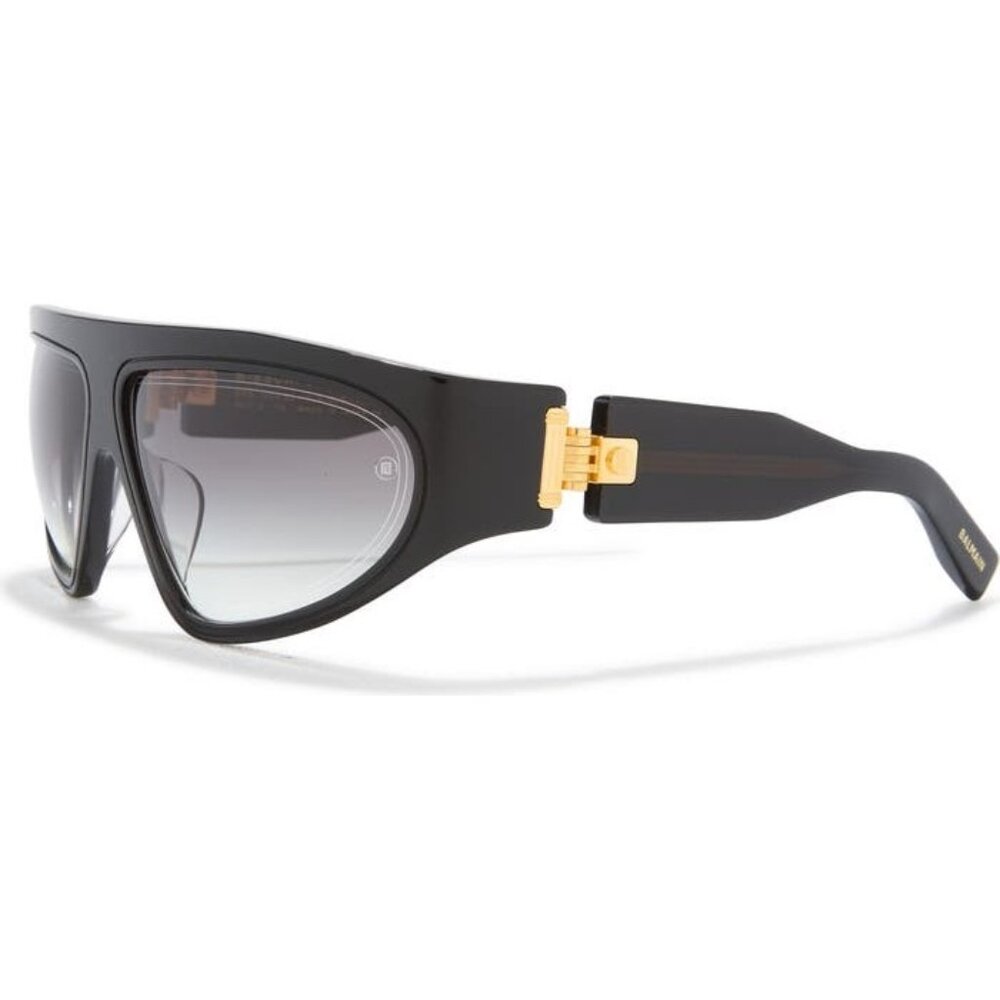 BALMAIN Novelty 62mm Shield BLACK Sunglasses